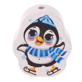 Penguin motif bead 'Scarf blue' 34 in stock 