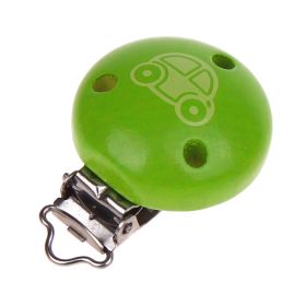 Schnullerclip Auto 'gelbgrün' 0 auf Lager