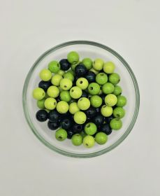 Holzperlen-Mix 10mm • 50 Stück 'Dschungel-Mix' 25 auf Lager