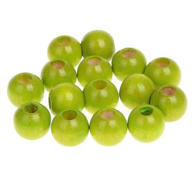 Holzperlen 8mm • 50 Stück 'gelbgrün' 67 auf Lager