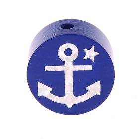 Motivperle Scheibe Glitzeranker 'dunkelblau' 844 auf Lager