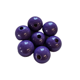 Holzperlen 15mm • 10 Stück 'lila' 153 auf Lager
