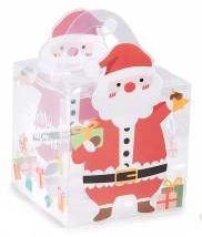 transparente PVC-Geschenkbox Weihnachten 'Weihnachtsmann' 7 auf Lager
