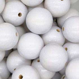 Holzperle 40mm 'weiß' 748 auf Lager