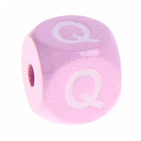 Holzbuchstaben Rosa 10 mm x 10 mm 'Q' 261 auf Lager