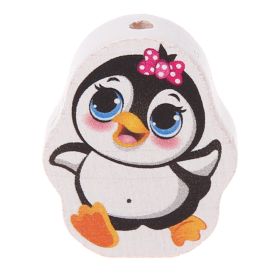 Penguin motif bead 'Penguin bow' 33 in stock 