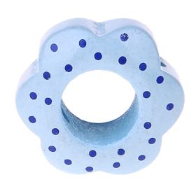 Motivperle Lochblume Punkte 'babyblau' 1041 auf Lager