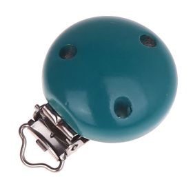 Holzclip / Schnullerclip Ø35mm 'türkis' 997 auf Lager