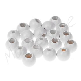 Safety beads 10mm - 25 pieces 'white' 137 in stock 