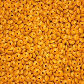 Linsen-Perlen Holzlinsen 10mm • 50 Stück 'maisgelb' 84 auf Lager