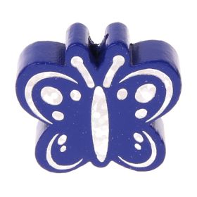 Motivperle Schmetterling Glitzer 'dunkelblau' 774 auf Lager