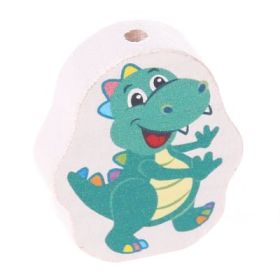 Motivperle Dino 'grün' 37 auf Lager