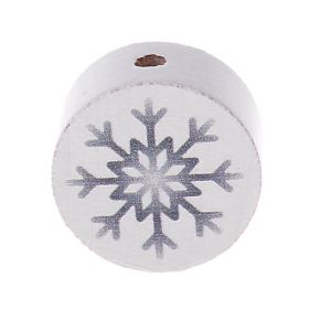 Motif bead disc snowflake 'silver' 17 in stock 