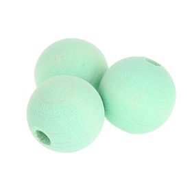 Watercolors Holzperlen 12mm • 25 Stück 'mint' 160 auf Lager