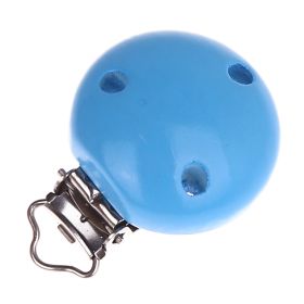 Holzclip / Schnullerclip Ø35mm 'skyblau' 2650 auf Lager