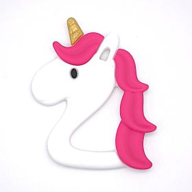 Star Unicorn Silikon Beißring 'dunkelpink' 13 auf Lager