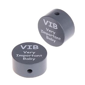 Motivperle Scheibe VIB Very Important Baby 'grau' 1361 auf Lager