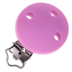Silikonclip Schnullerclip 35mm 'babyrosa' 54 auf Lager