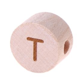 Letter beads disk laser engraving Ø 11 mm 'T' 267 in stock 