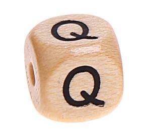 Buchstabenwürfel Holz geprägt 10 mm 'Q' 249 auf Lager