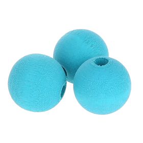 Watercolors Holzperlen 12mm • 25 Stück 'petrol' 167 auf Lager