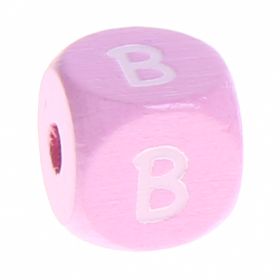 Holzbuchstaben Rosa 10 mm x 10 mm 'B' 682 auf Lager