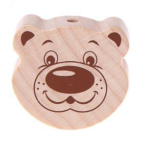 Motivperle Bärchen 'roh' 925 auf Lager