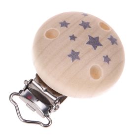 Schnullerclip Motiv Sternchen 'roh' 62 auf Lager