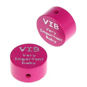 Motivperle Scheibe VIB Very Important Baby 'dunkelpink' 2336 auf Lager