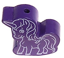 Unicorn II motif bead 'purple' 150 in stock 