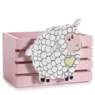 Osterkörbchen Schäfchen 'rosa' 13 auf Lager