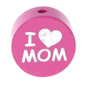 Wendemotiv-Perle I Love MOM / DAD 'pink' 545 auf Lager