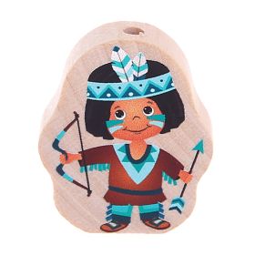 Motivperle natur Indianer • Indianerin  'Indianer mint' 43 auf Lager