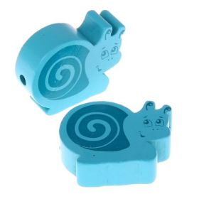 Motivperle Schnecke 'helltürkis' 713 auf Lager