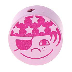 Pirate motif bead disc 'light pink' 827 in stock 