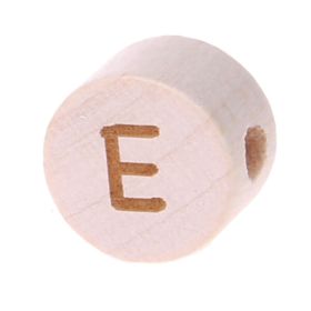 Letter beads disk laser engraving Ø 11 mm 'E' 50 in stock 