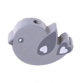 Motivperle Vogel 'grau' 216 auf Lager