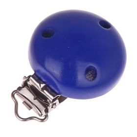 Holzclip / Schnullerclip Ø35mm 'dunkelblau' 578 auf Lager