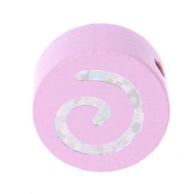 Motif bead glitter spiral on disk  'light pink' 1225 in stock 