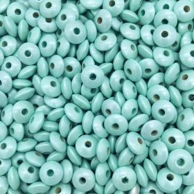 Wooden lenses mother-of-pearl 10mm - 50 pieces 'mint' 29 in stock 