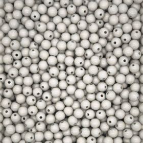 Pastel colored wooden beads 10mm - 50 pieces 'light gray' 62 in stock 