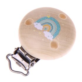 Schnullerclip Regenbogen 'mint' 36 auf Lager