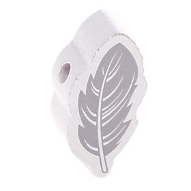 Motif bead feather 'white' 585 in stock 