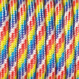 Paracord-Kordel Ø 4 mm • 1 Meter 'regenbogen' 77 auf Lager