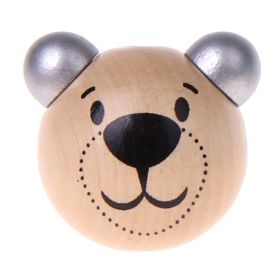 Motivperle 3D Bärchen 'silber' 165 auf Lager