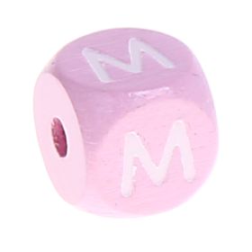 Holzbuchstaben Rosa 10 mm x 10 mm 'M' 710 auf Lager