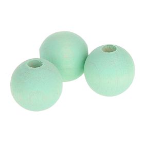 Watercolors wooden beads 10mm - 50 pieces 'mint' 137 in stock 