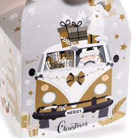 Papier Geschenkbox Weihnachten 'Van' 18 auf Lager