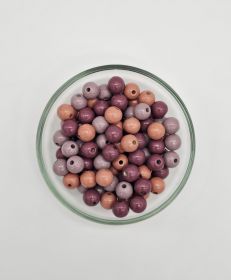 Holzperlen-Mix 10mm • 50 Stück 'Herbstzauber' 2 auf Lager