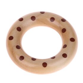 Wooden ring / grasping toy mini dots 'nature' 1045 in stock 